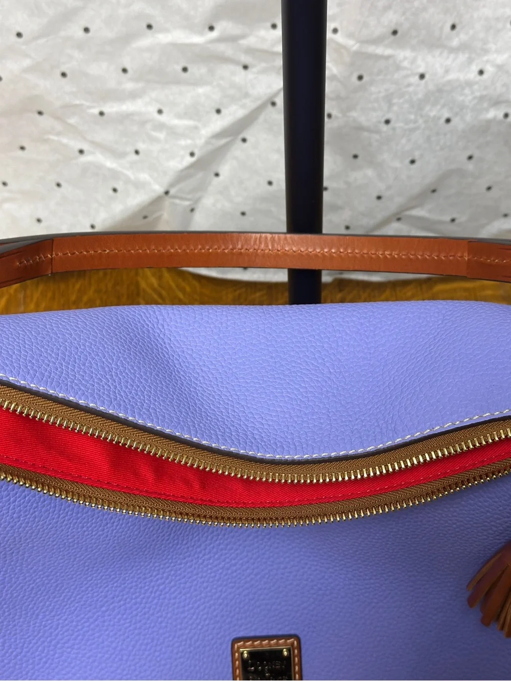 NEW Dooney & Bourke twist strap hobo in lavender